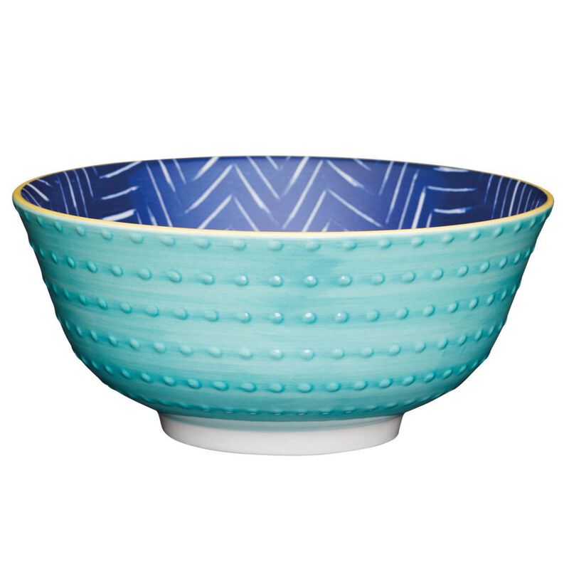 Mikasa Leafy Indigo Does It All Bowl 15.7cm image number 0